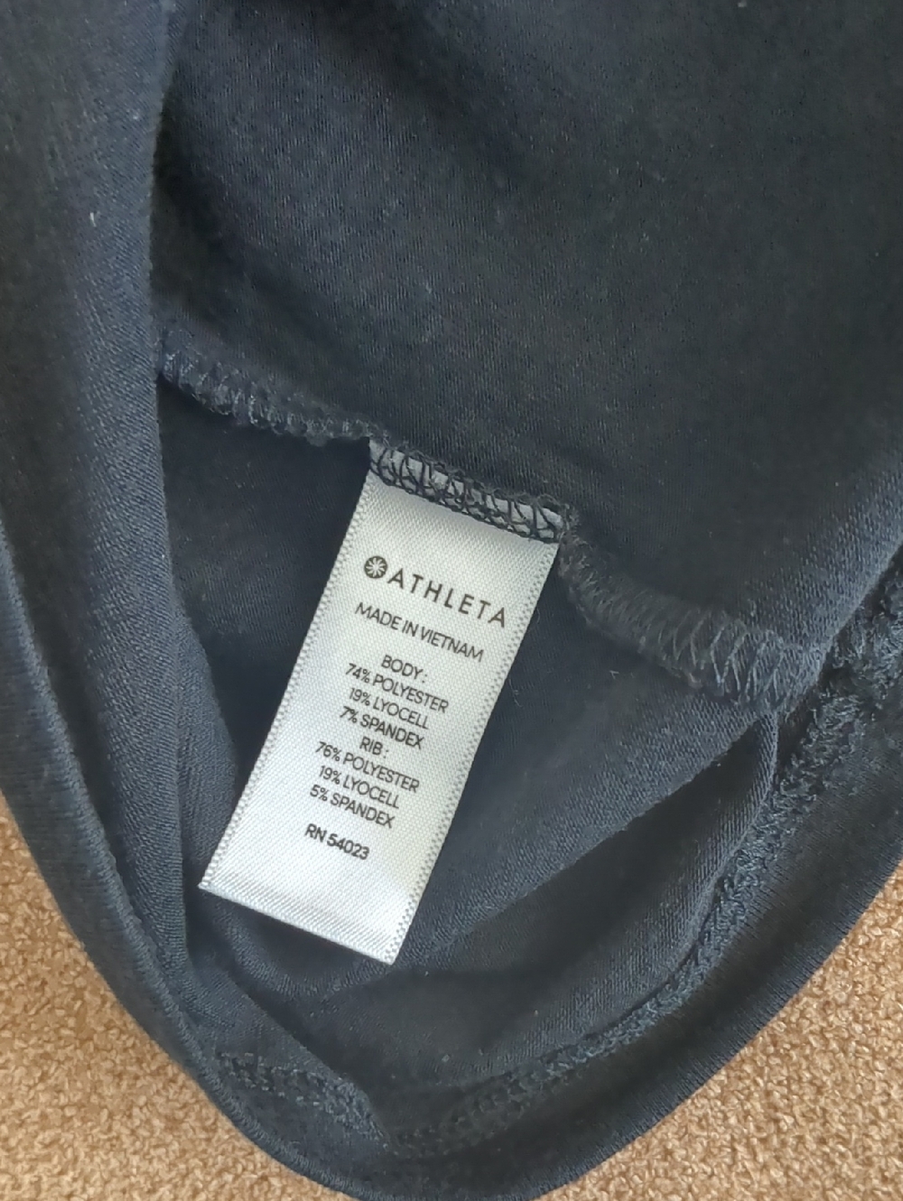 Athleta Cinch Encore Crop Top Black Medium - Picture 8 of 8